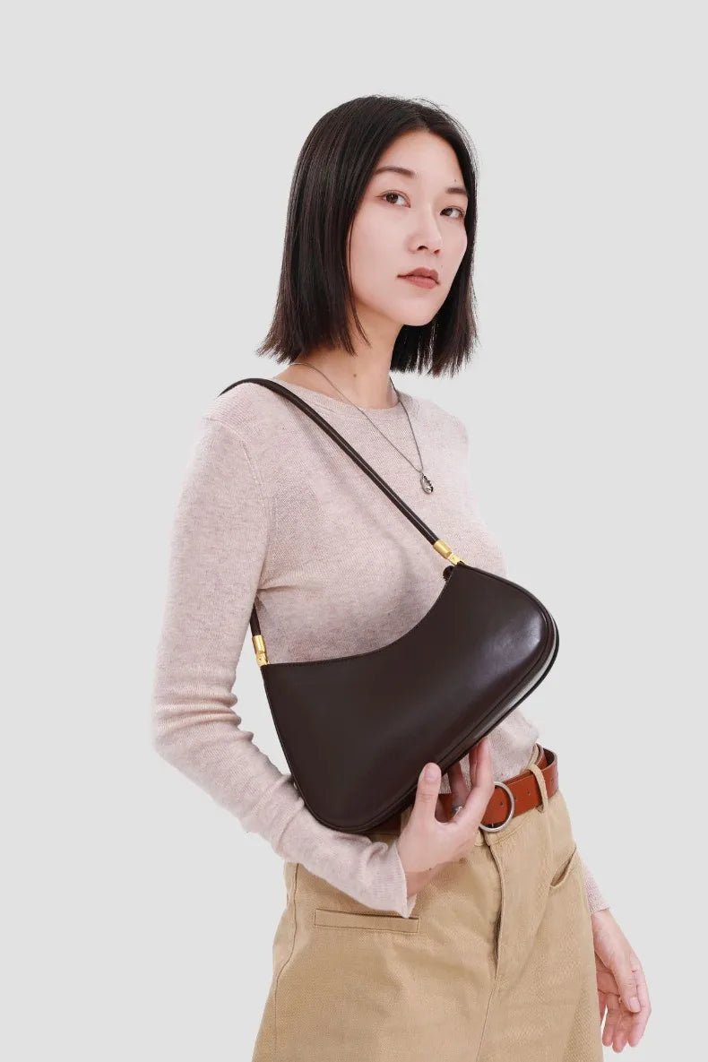 Sac Bandoulière en Cuir Femme Hobo "La Voyageuse" - Restaur Cuirs