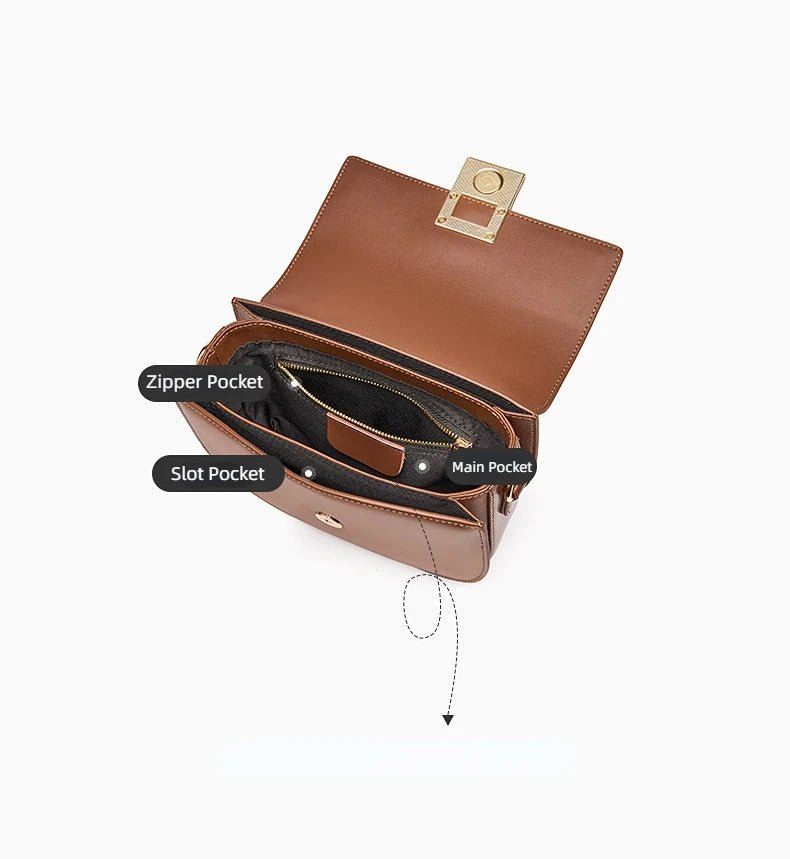 Sac Bandoulière en Cuir Femme "La Céleste" - Restaur Cuirs