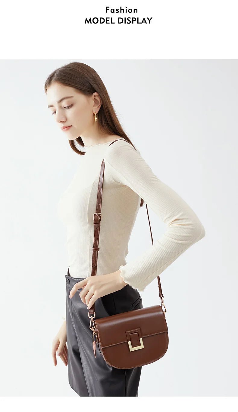 Sac Bandoulière en Cuir Femme "La Céleste" - Restaur Cuirs