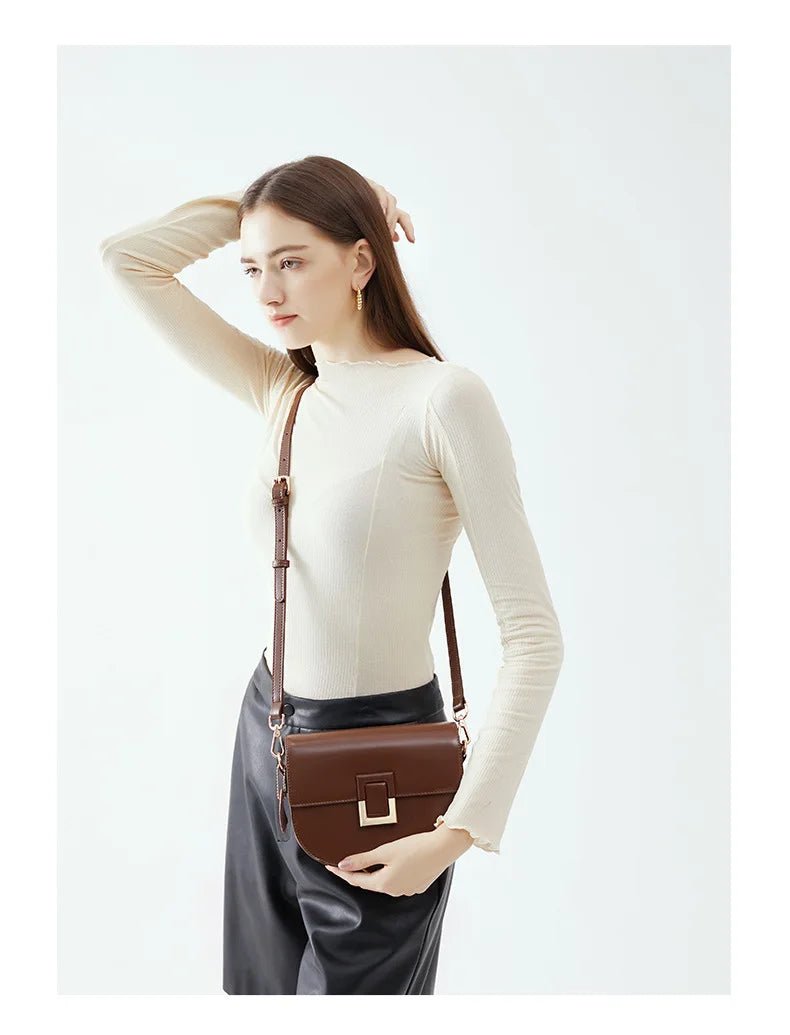 Sac Bandoulière en Cuir Femme "La Céleste" - Restaur Cuirs