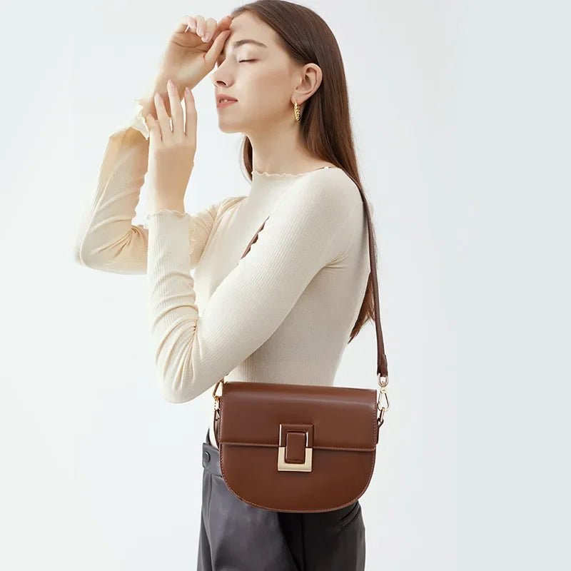 Sac Bandoulière en Cuir Femme "La Céleste" - Restaur Cuirs