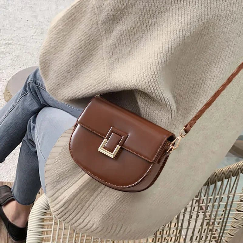 Sac Bandoulière en Cuir Femme "La Céleste" - Restaur Cuirs