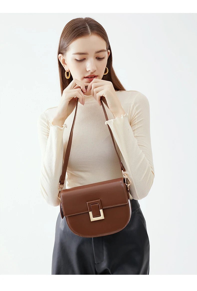 Sac Bandoulière en Cuir Femme "La Céleste" - Restaur Cuirs