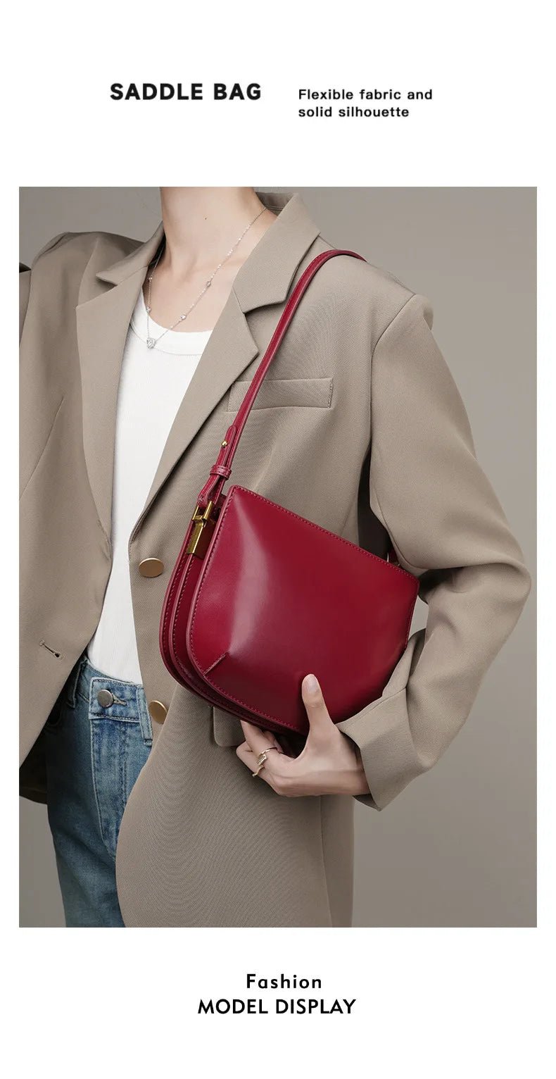 Sac Bandoulière en Cuir Femme "La Distinction" - Restaur Cuirs
