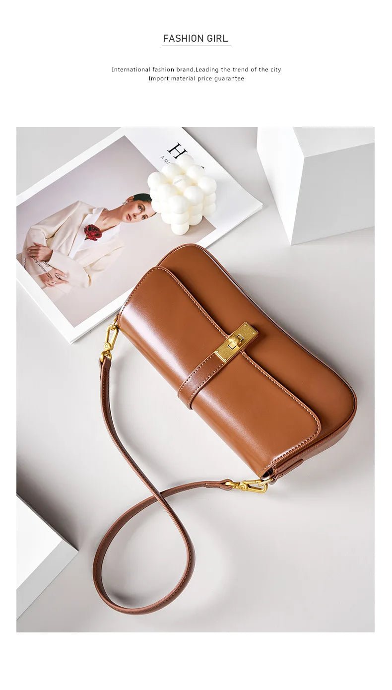 Sac Bandoulière en Cuir Femme "La Gracieuse" - Restaur Cuirs