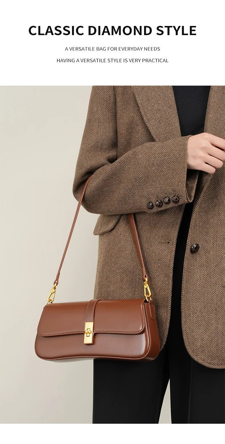 Sac Bandoulière en Cuir Femme "La Gracieuse" - Restaur Cuirs
