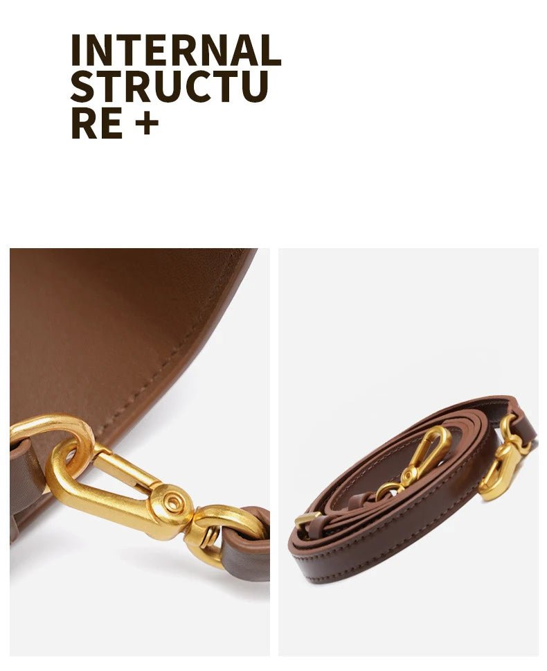 Sac Bandoulière en Cuir Femme "La Gracieuse" - Restaur Cuirs