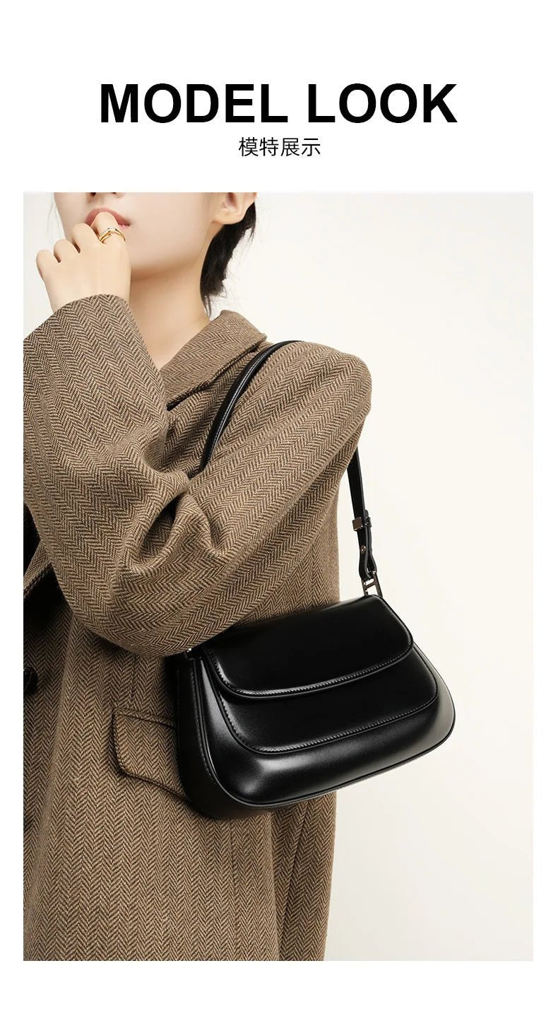 Sac Bandoulière en Cuir Femme "La Lumineuse" - Restaur Cuirs