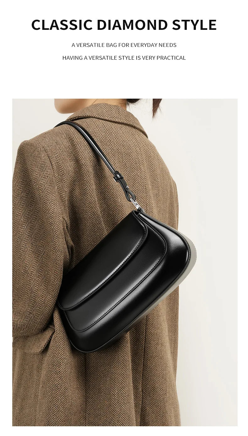 Sac Bandoulière en Cuir Femme "La Lumineuse" - Restaur Cuirs