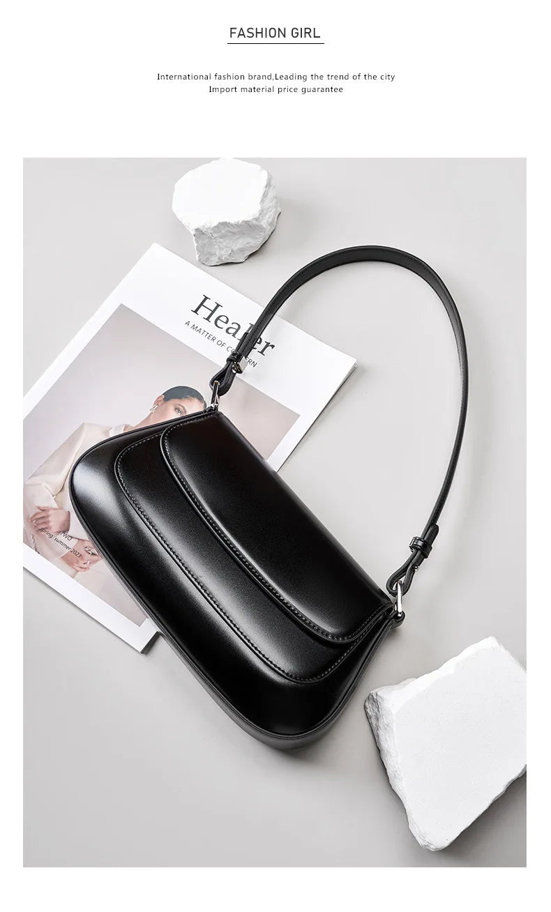 Sac Bandoulière en Cuir Femme "La Lumineuse" - Restaur Cuirs