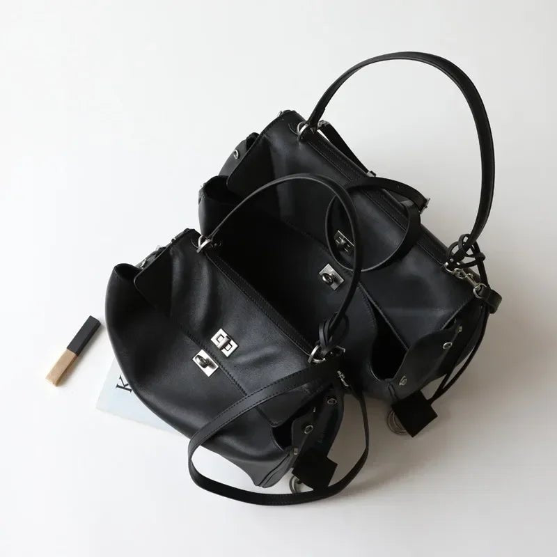 Sac Bandoulière en Cuir Femme "La Majestueuse" - Restaur Cuirs