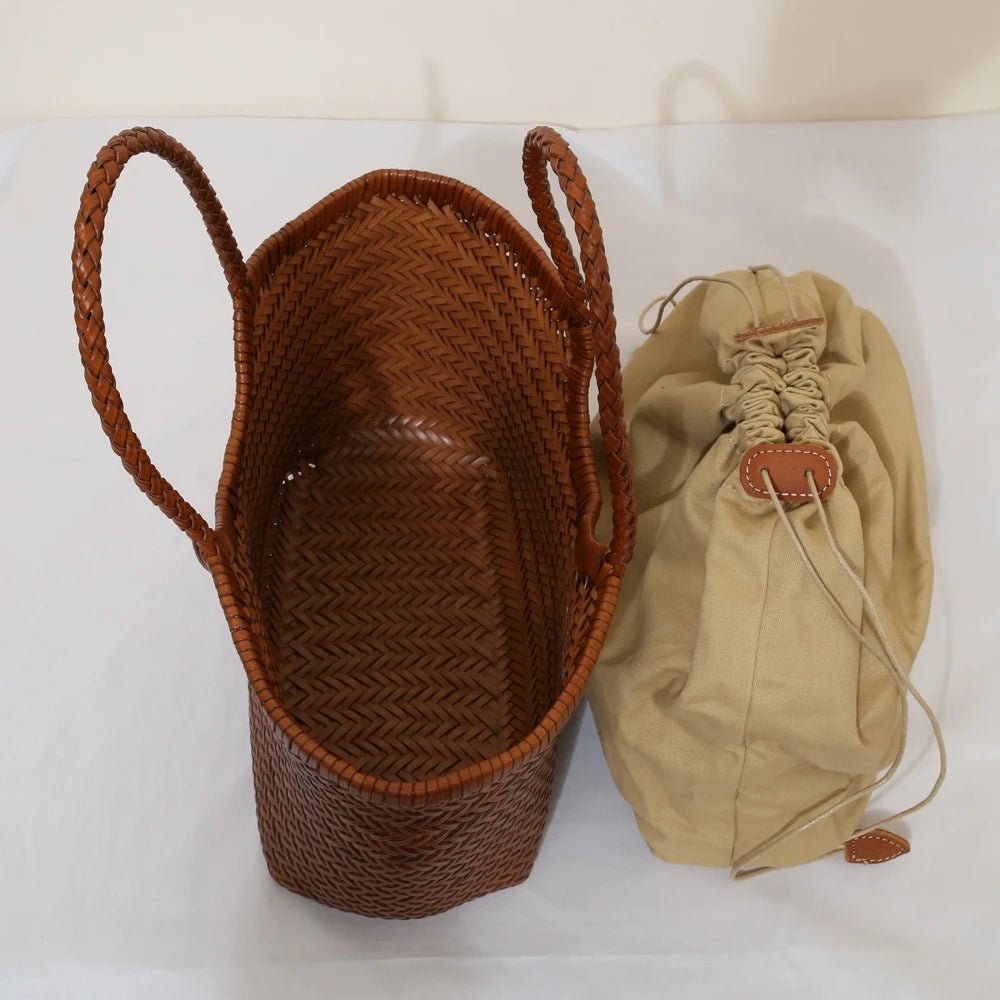 Sac Bandoulière en Cuir Femme Tressé "La Divina" - Restaur Cuirs