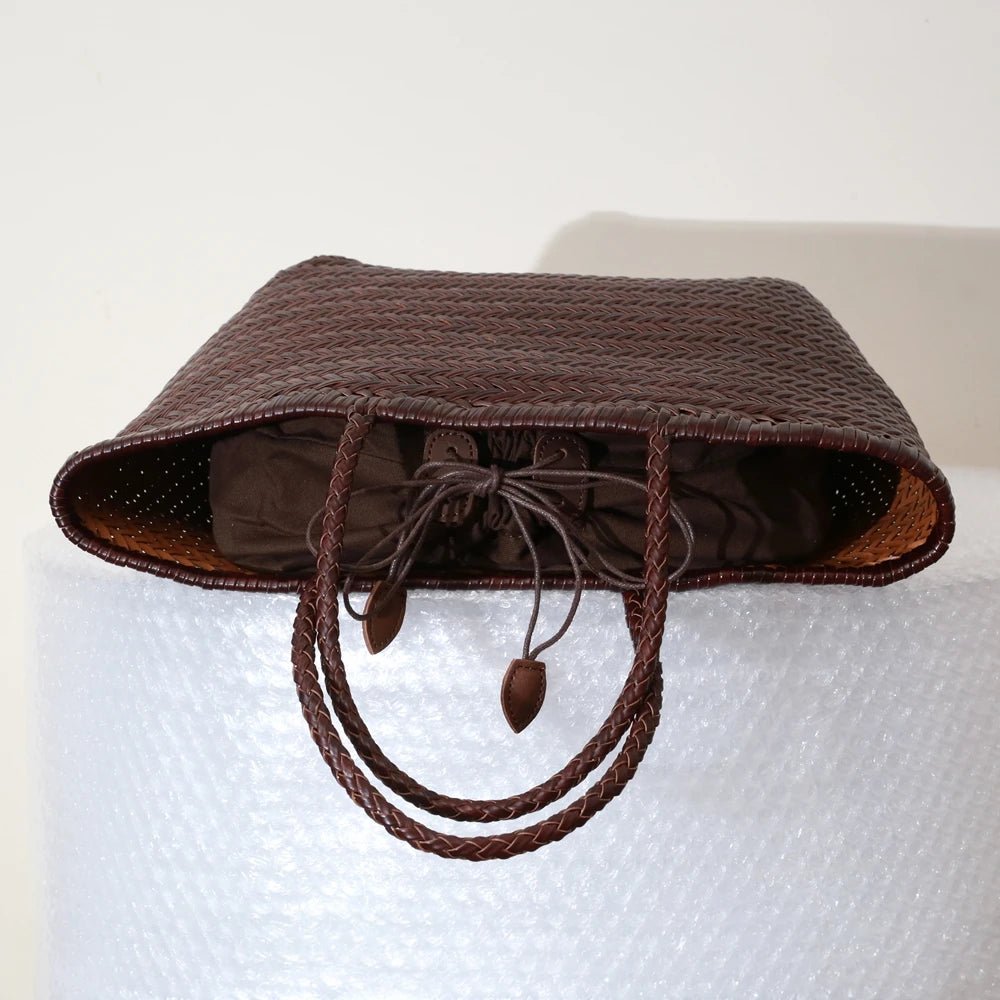 Sac Bandoulière en Cuir Femme Tressé "La Divina" - Restaur Cuirs