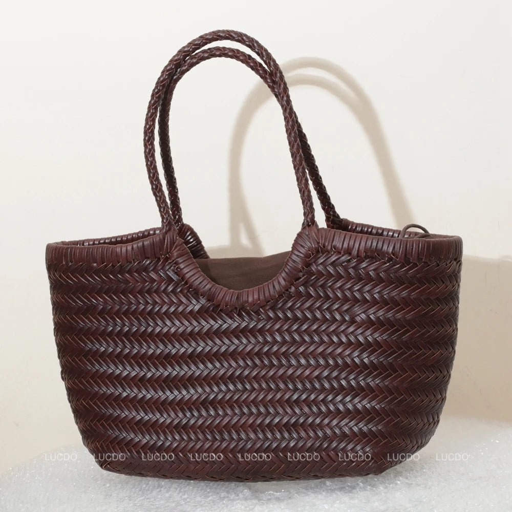 Sac Bandoulière en Cuir Femme Tressé "La Divina" - Restaur Cuirs