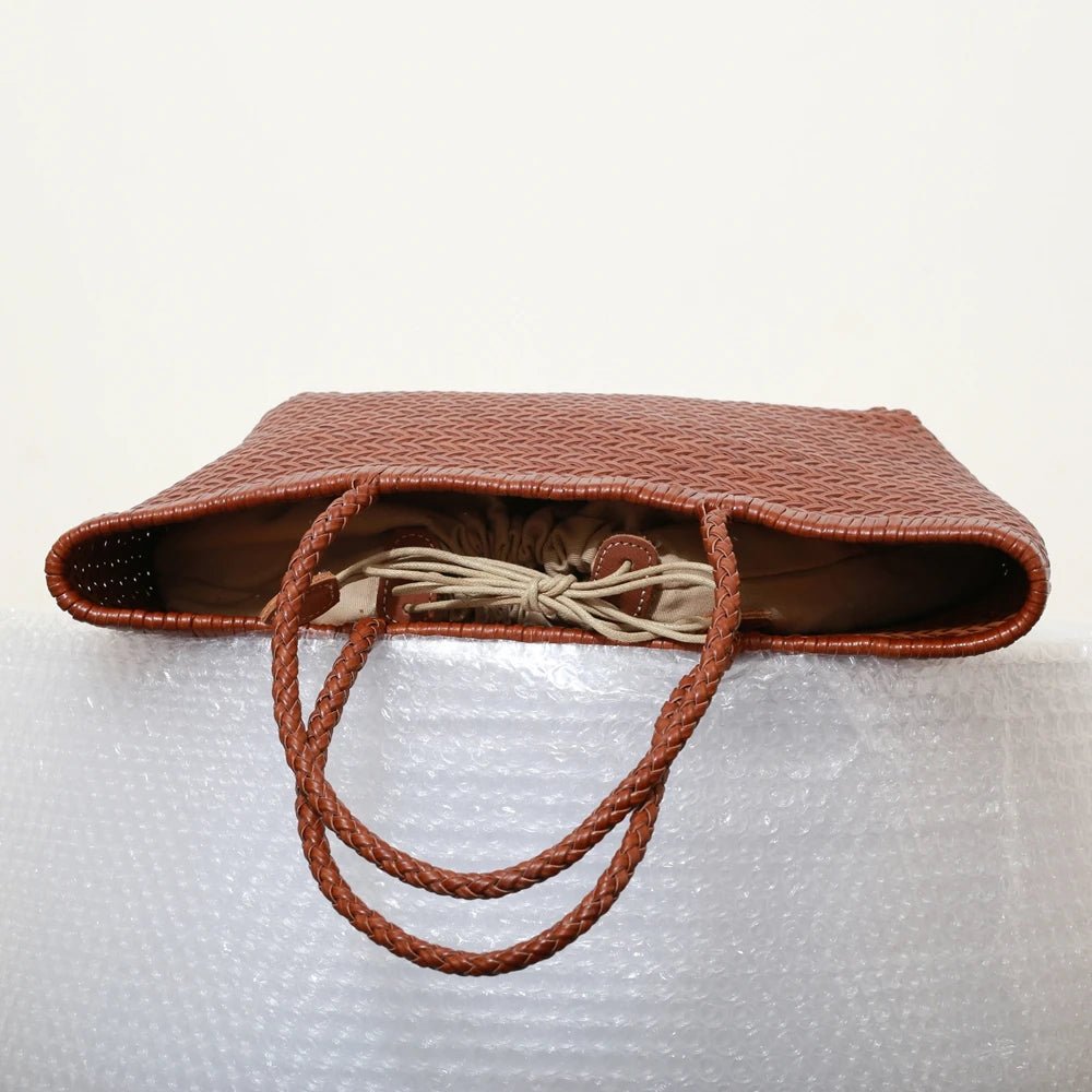Sac Bandoulière en Cuir Femme Tressé "La Divina" - Restaur Cuirs