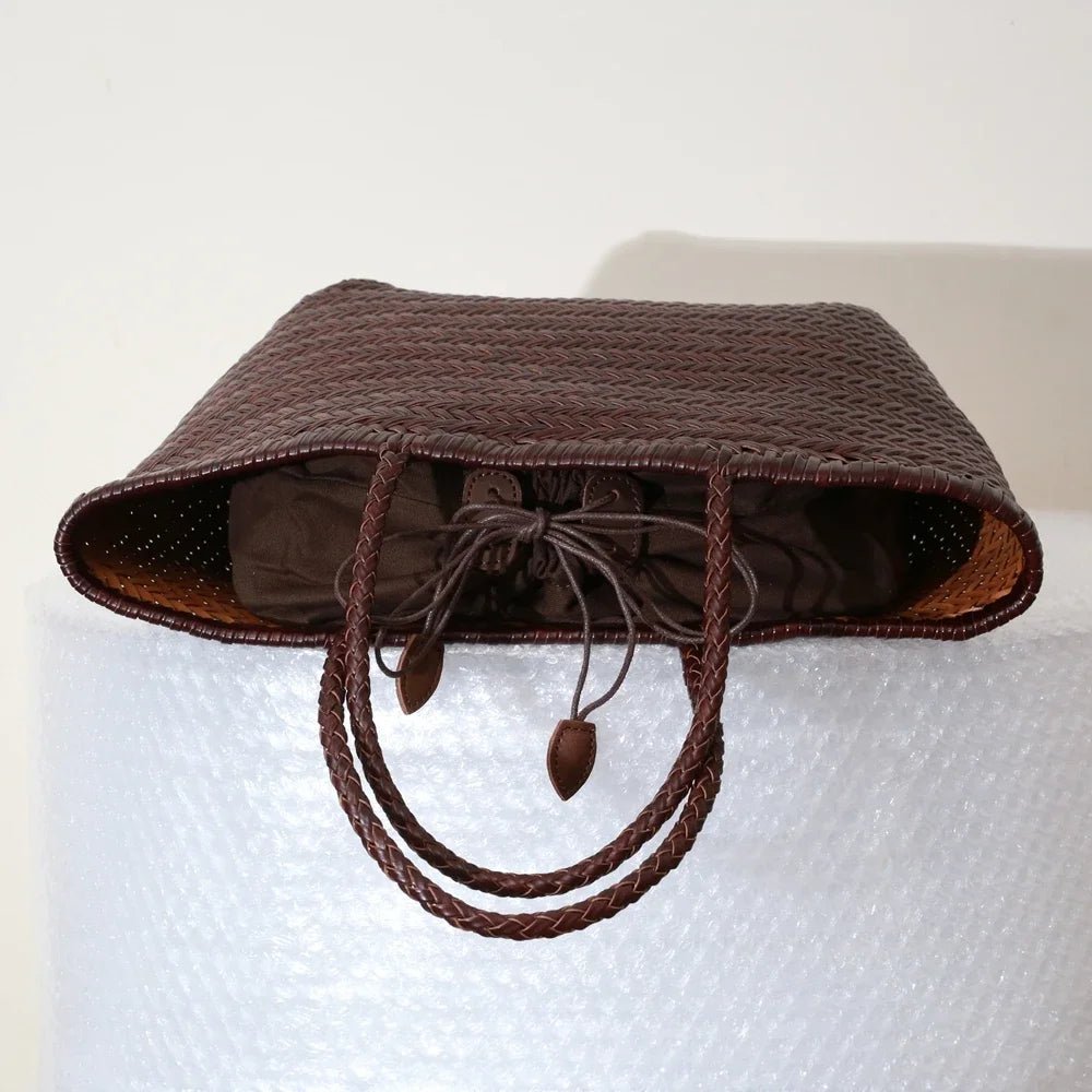 Sac Bandoulière en Cuir Femme Tressé "La Divina" - Restaur Cuirs