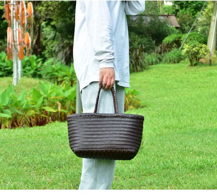 Sac Bandoulière en Cuir Femme Tressé "La Divina" - Restaur Cuirs