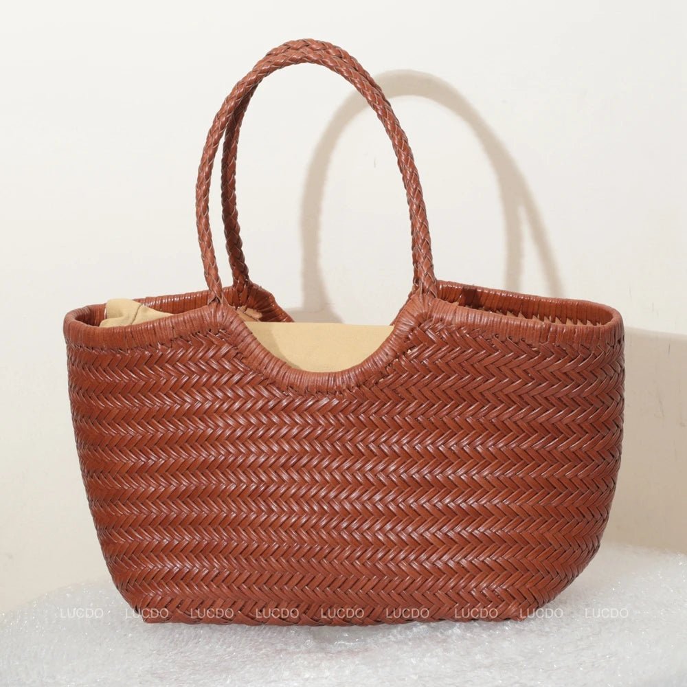 Sac Bandoulière en Cuir Femme Tressé "La Divina" - Restaur Cuirs