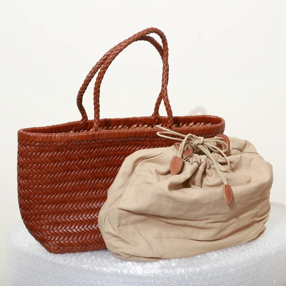 Sac Bandoulière en Cuir Femme Tressé "La Divina" - Restaur Cuirs