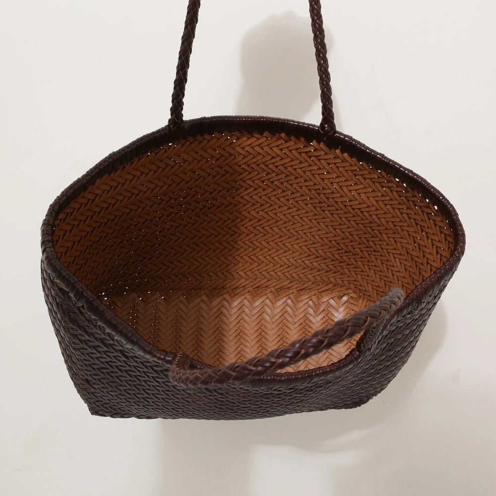 Sac Bandoulière en Cuir Femme Tressé "La Divina" - Restaur Cuirs