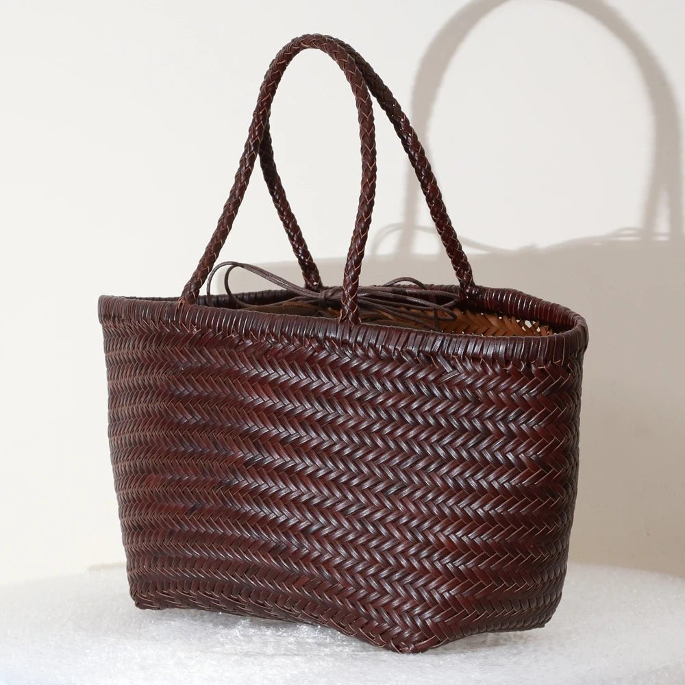 Sac Bandoulière en Cuir Femme Tressé "La Divina" - Restaur Cuirs