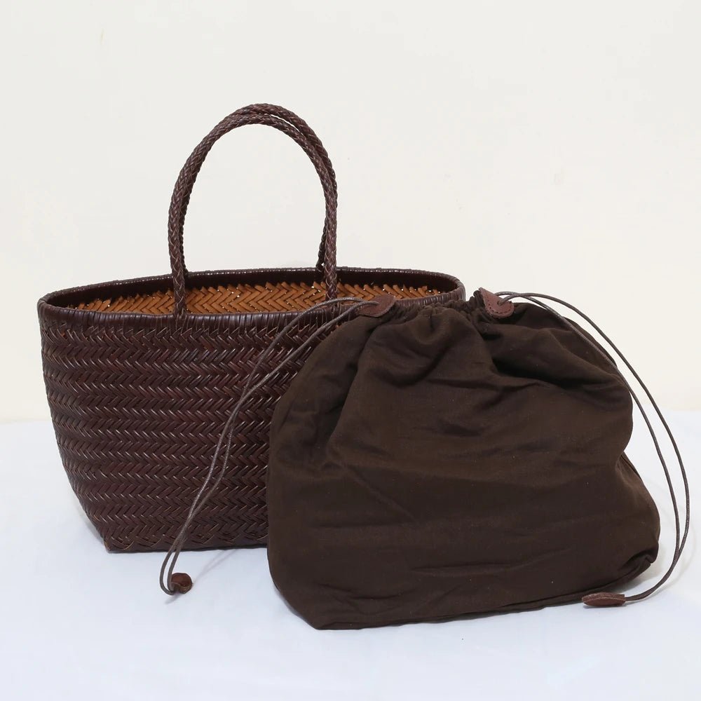 Sac Bandoulière en Cuir Femme Tressé "La Divina" - Restaur Cuirs