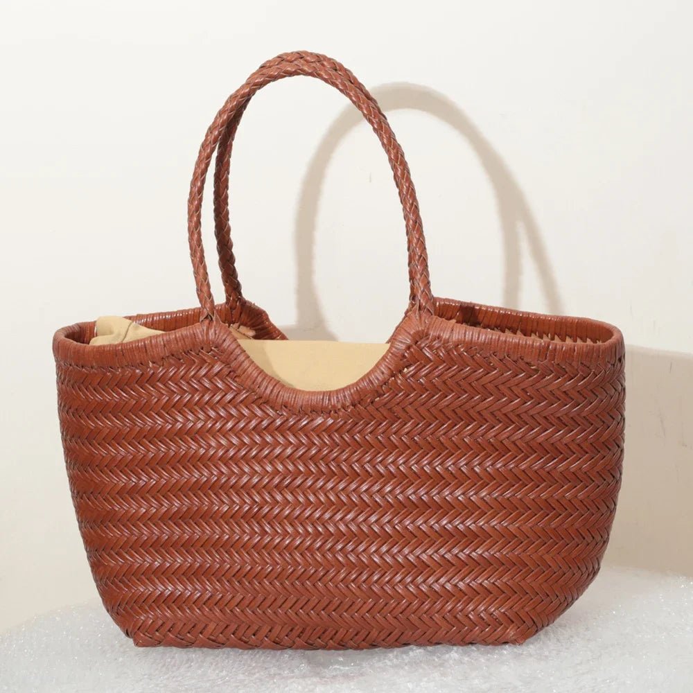 Sac Bandoulière en Cuir Femme Tressé "La Divina" - Restaur Cuirs