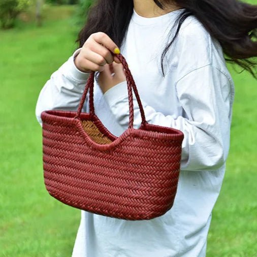 Sac Bandoulière en Cuir Femme Tressé "La Divina" - Restaur Cuirs