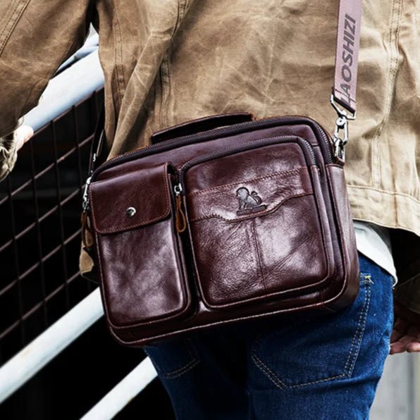 Sac Bandoulière Homme en cuir - Élégance et Praticité avec "Le Dynamique"