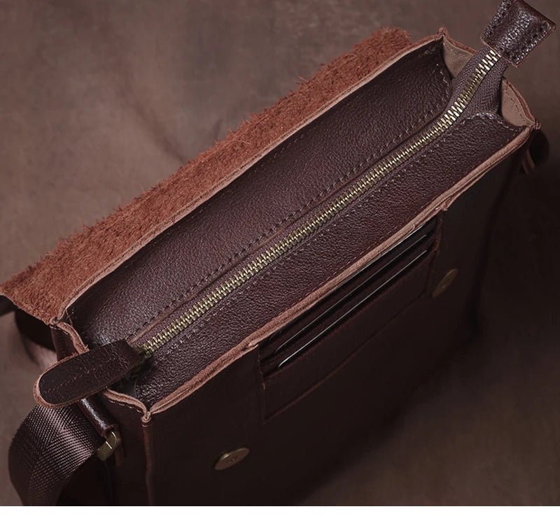 Sac Bandoulière Homme en cuir "Le Confiant"
