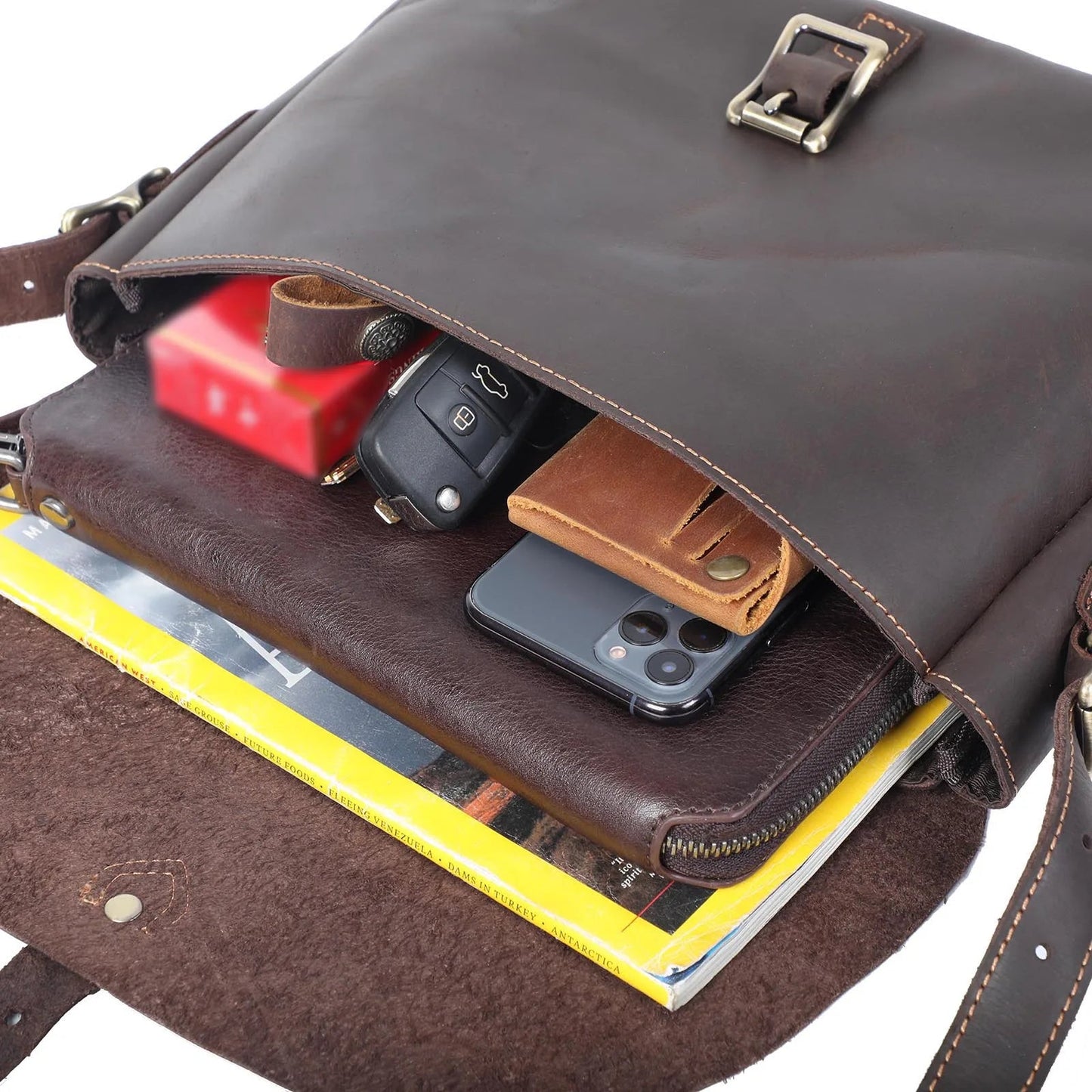 Sac Bandoulière Homme en cuir "Le Maestro"