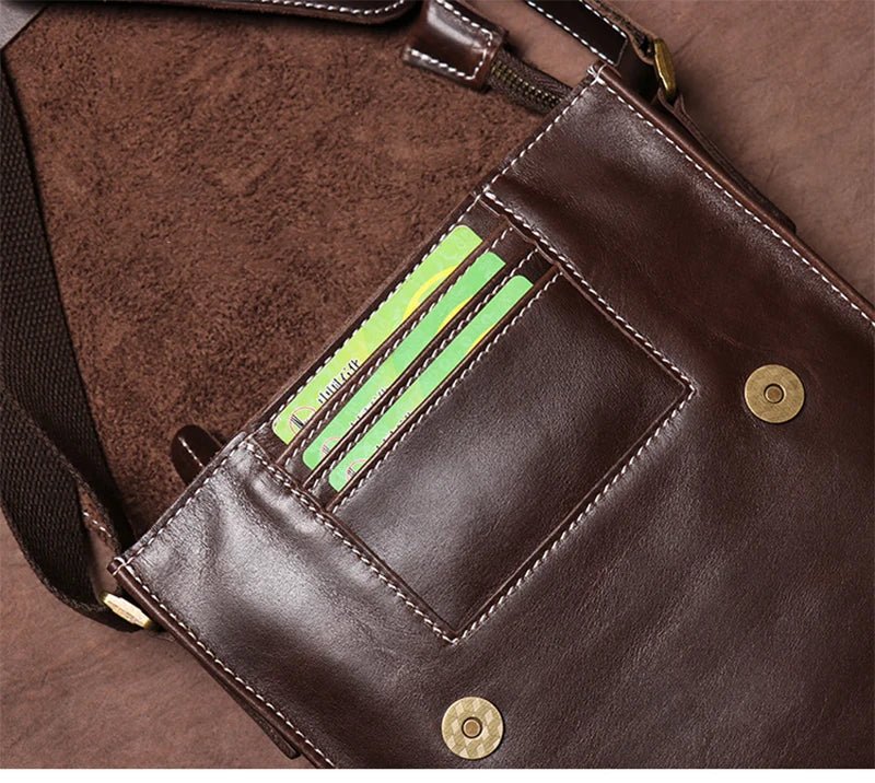 Sac Bandoulière Homme en cuir véritable "Le Rustique"