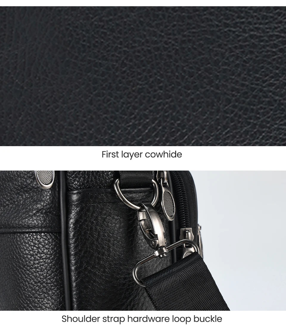 Sac Cuir Bandoulière Homme "Le Baroudeur" - Restaur Cuirs