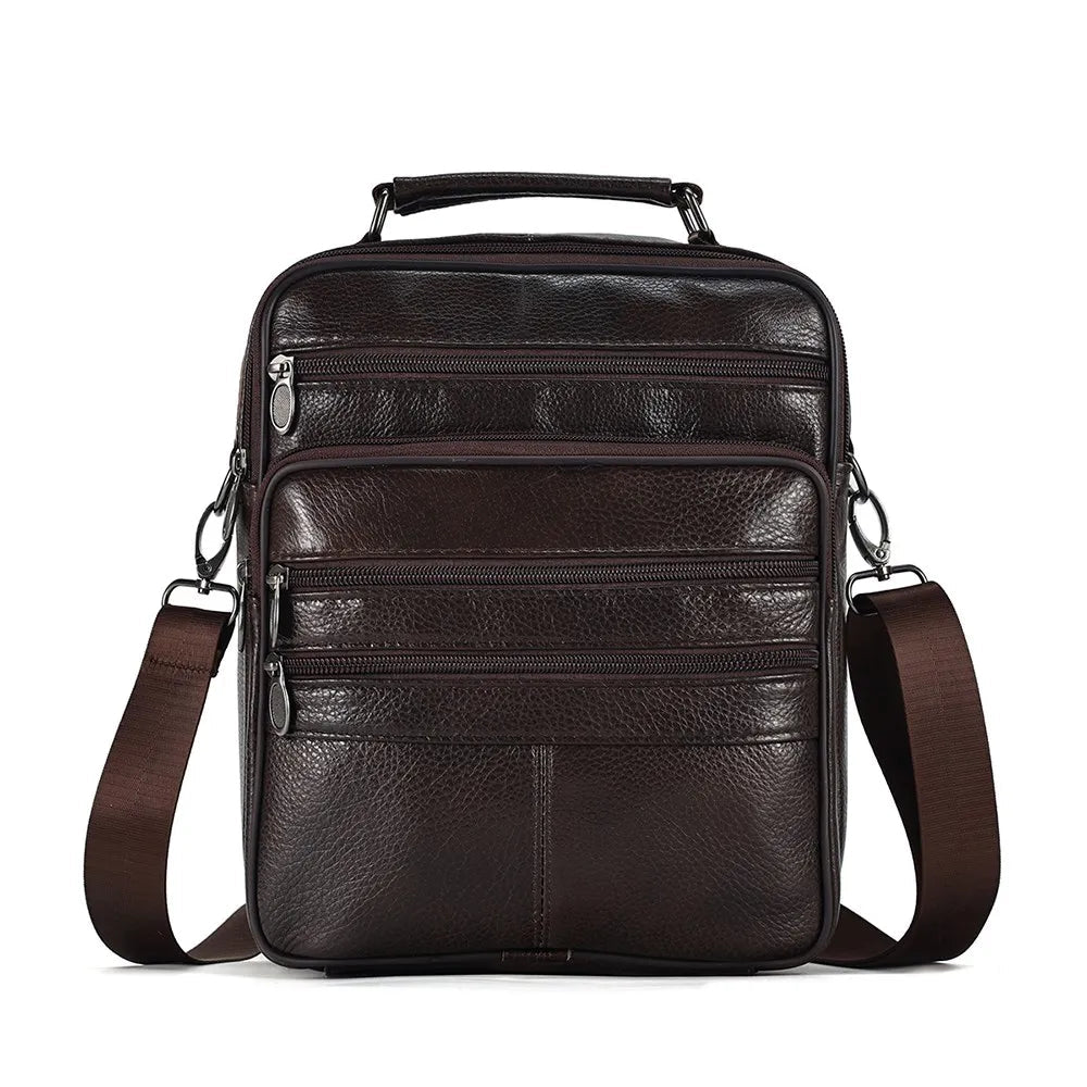 Sac Cuir Bandoulière Homme "Le Baroudeur" - Restaur Cuirs