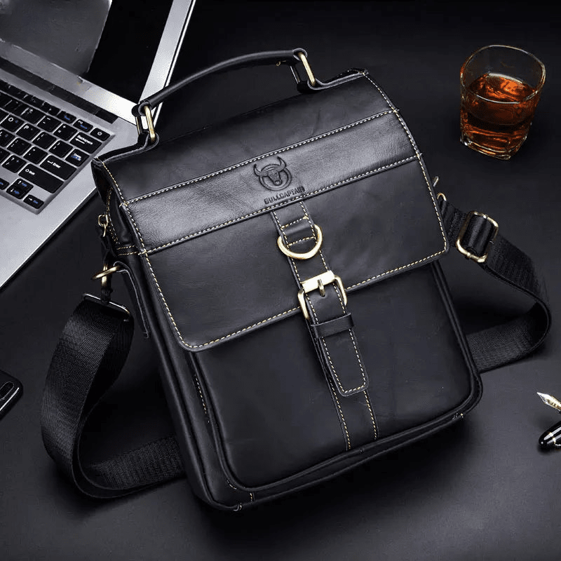 Sac en Bandoulière en Cuir pour Homme "Le Gentleman" - Restaur Cuirs