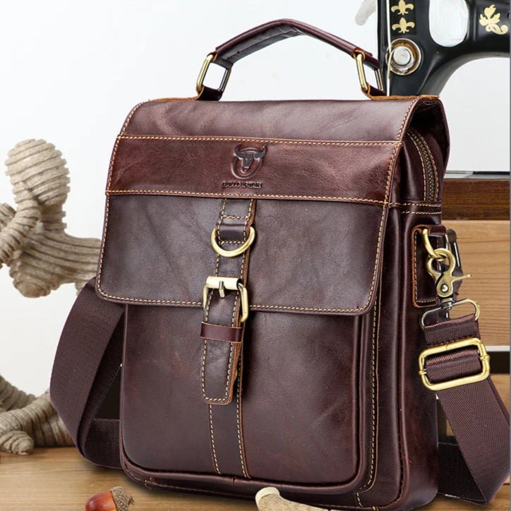 Sac en Bandoulière en Cuir pour Homme "Le Gentleman" - Restaur Cuirs