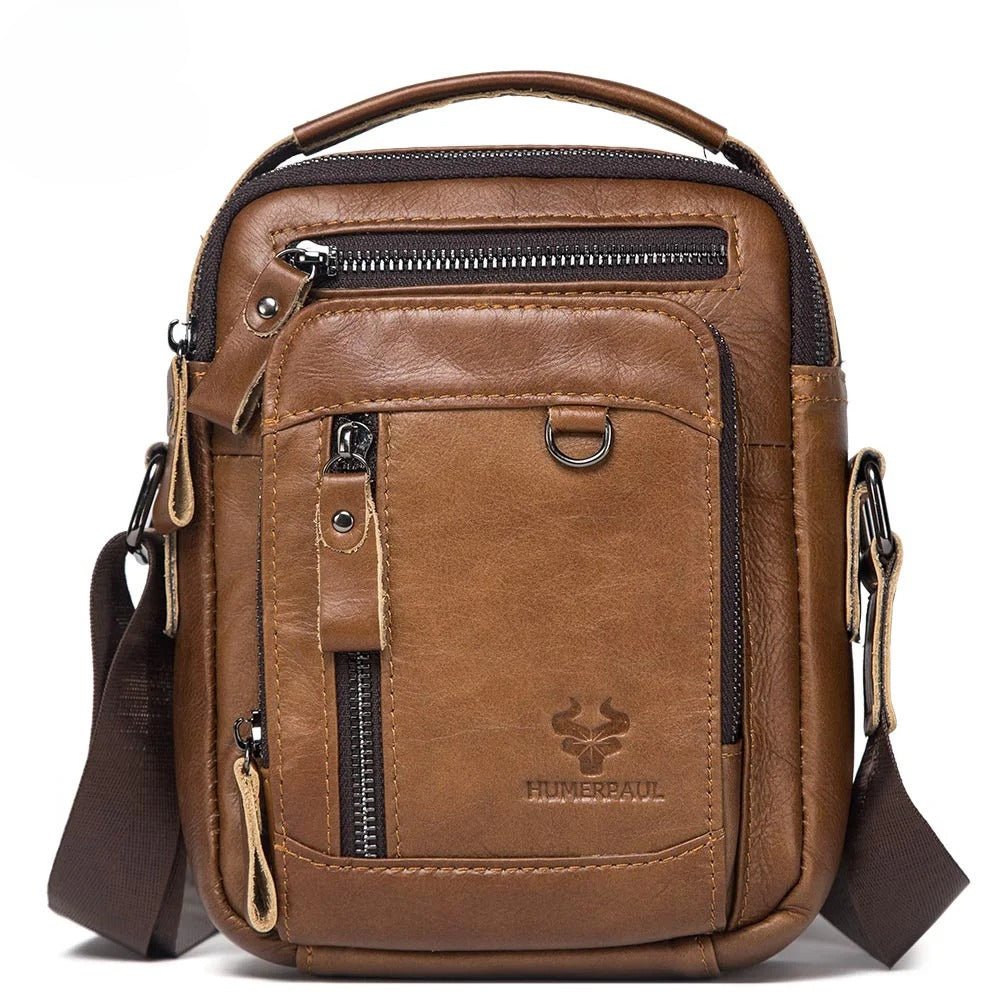 Sac en bandoulière homme en cuir "Le Passe-Partout"