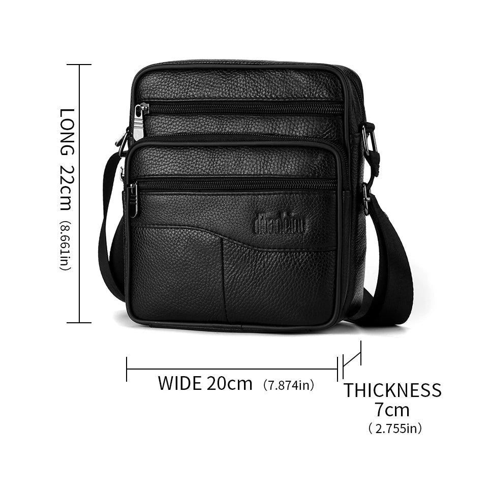 Sac en Cuir Bandoulière Homme "L'Urbain" - Restaur Cuirs