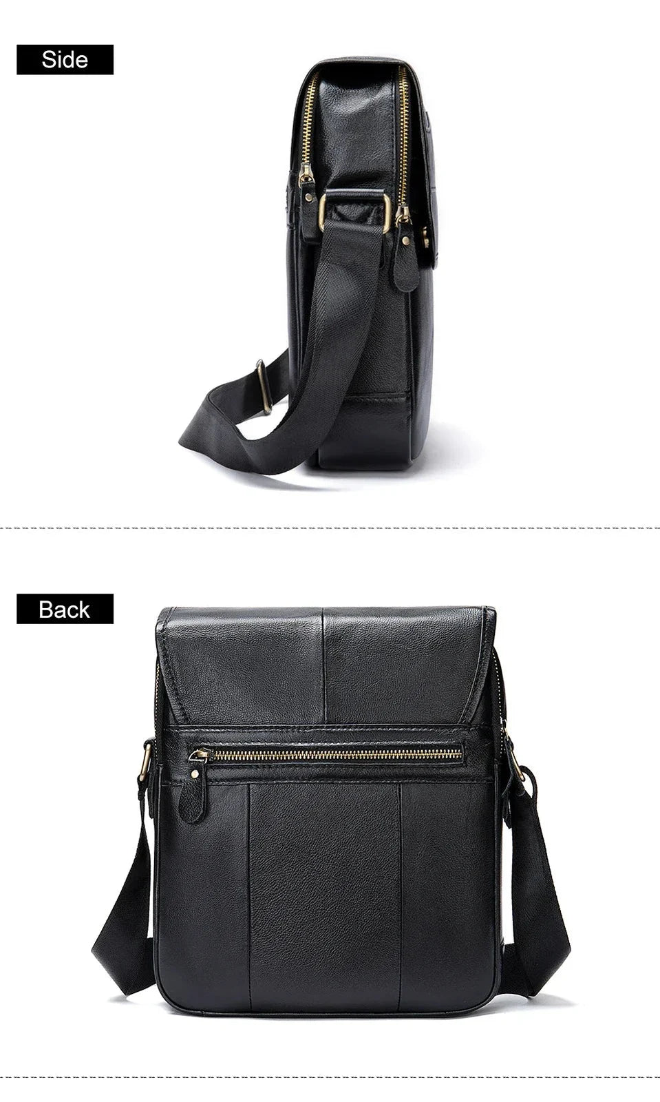 Sac en Cuir Bandoulière pour Homme "Le Citadin" - Restaur Cuirs