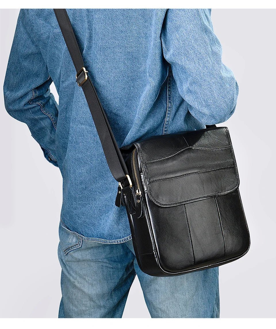 Sac en Cuir Bandoulière pour Homme "Le Citadin" - Restaur Cuirs