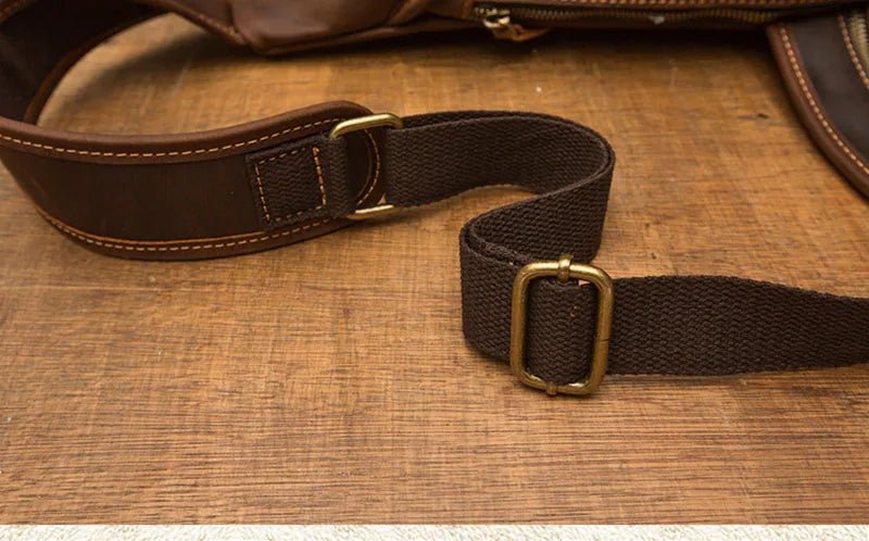 Sacoche Homme Cuir antivol "Le Protecteur" - Restaur Cuirs