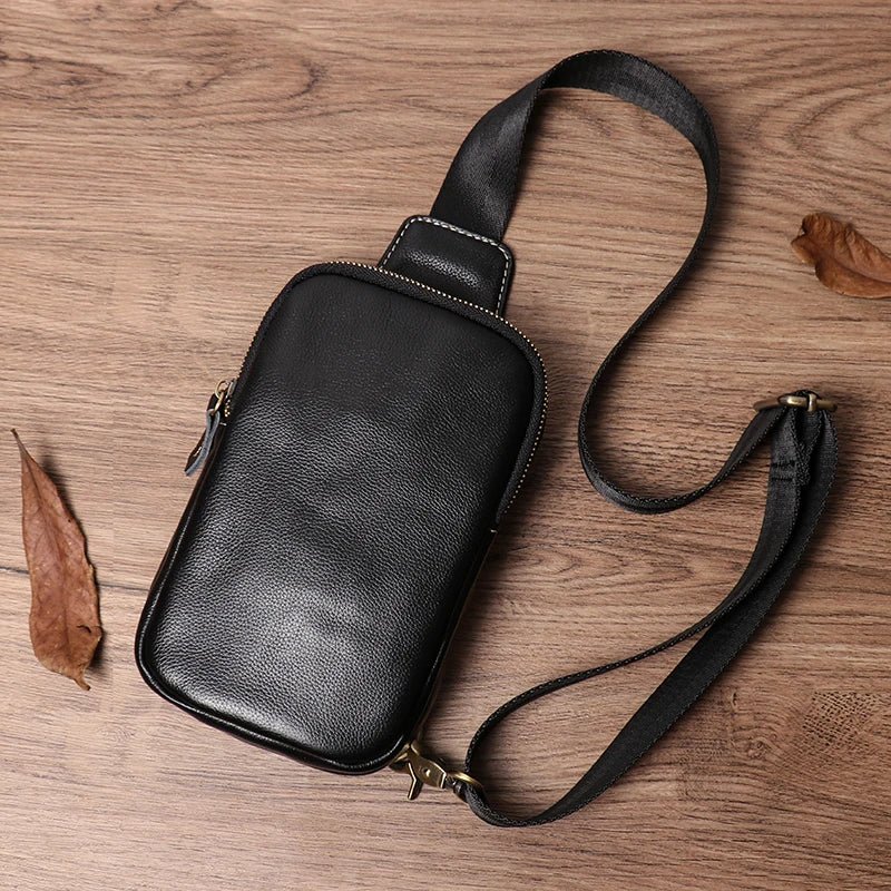 Sacoche Homme Cuir compacte "Le Tacticien" - Restaur Cuirs