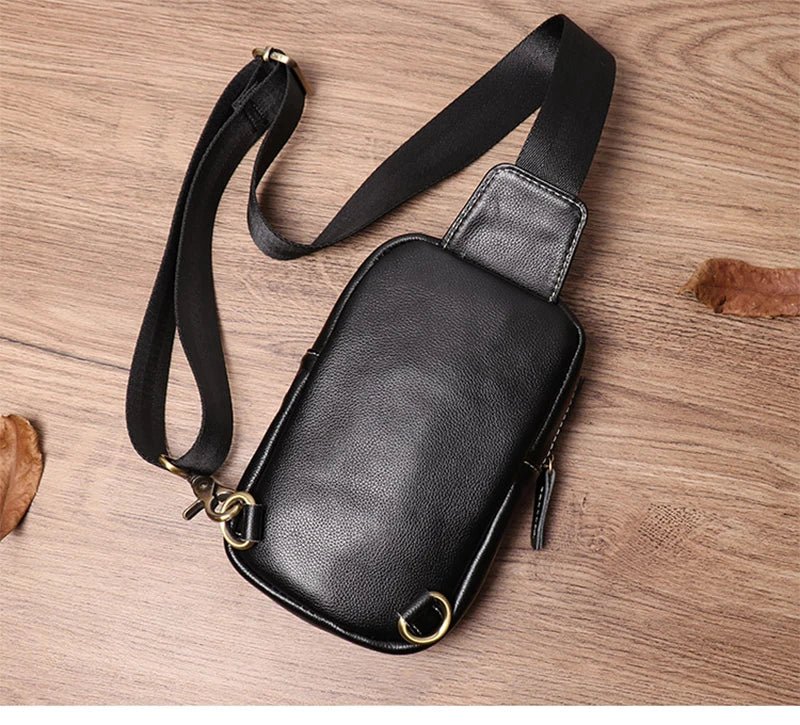 Sacoche Homme Cuir compacte "Le Tacticien" - Restaur Cuirs