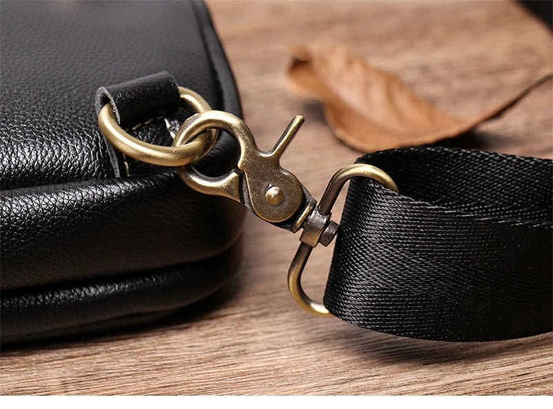 Sacoche Homme Cuir compacte "Le Tacticien" - Restaur Cuirs