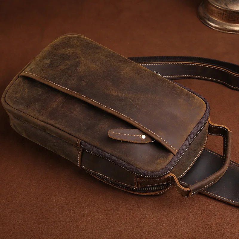 Sacoche Homme Cuir élégante "Le Connaisseur" - Restaur Cuirs