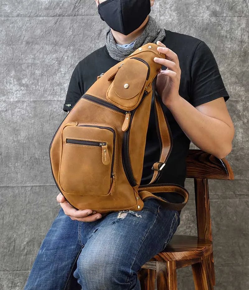 Sacoche Homme Cuir élégante "Le Connaisseur" - Restaur Cuirs