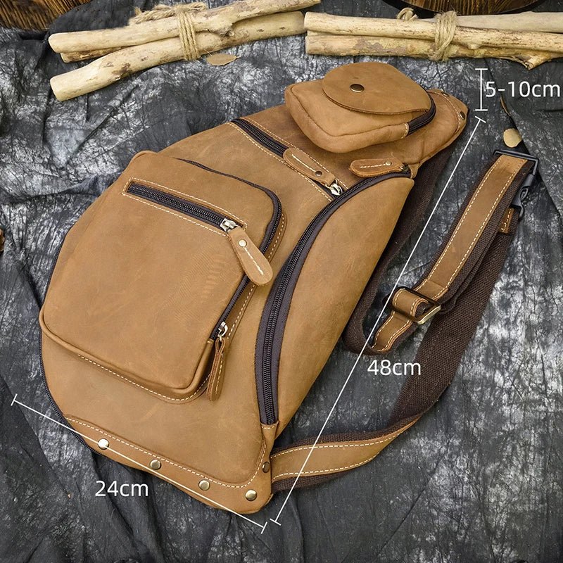 Sacoche Homme Cuir élégante "Le Connaisseur" - Restaur Cuirs