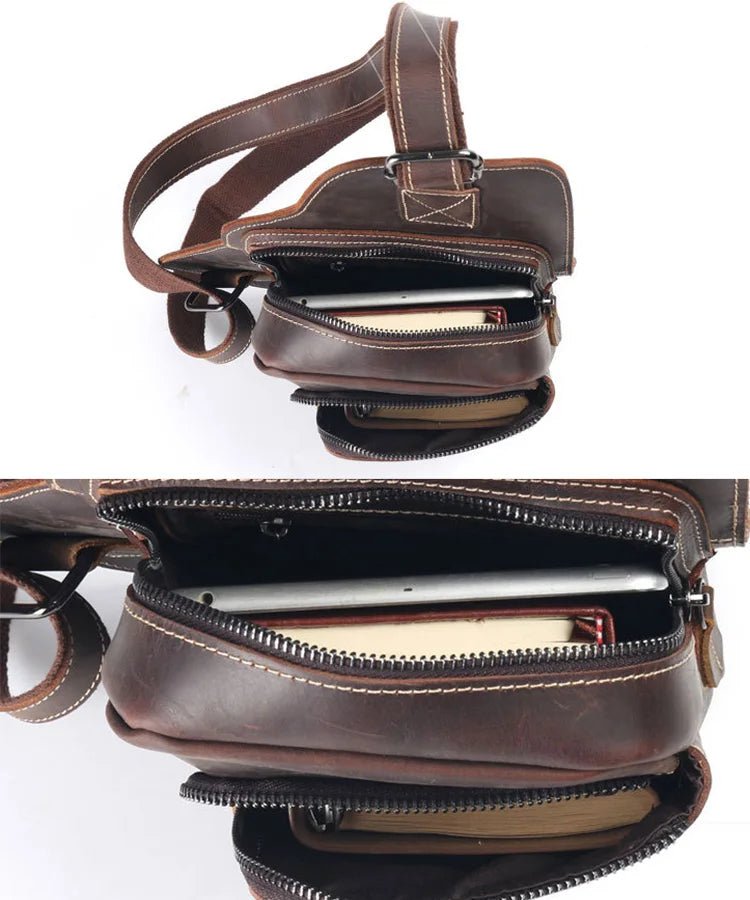 Sacoche Homme Cuir élégante "Le Connaisseur" - Restaur Cuirs