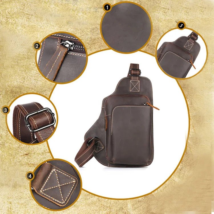 Sacoche Homme Cuir élégante "Le Connaisseur" - Restaur Cuirs