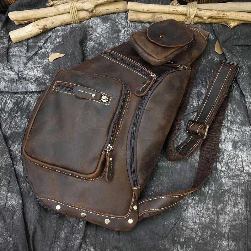 Sacoche Homme Cuir élégante "Le Connaisseur" - Restaur Cuirs